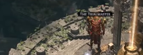 poe2 trial of chaos trial master standing by device